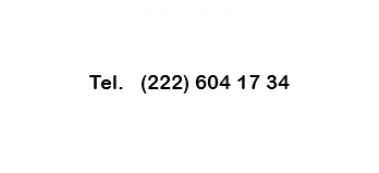 CONTÁCTANOS Tel. (222) 604 17 34 